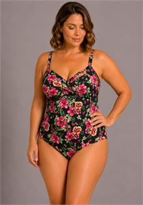 Lucy Twisted Front One Piece Swimsuit